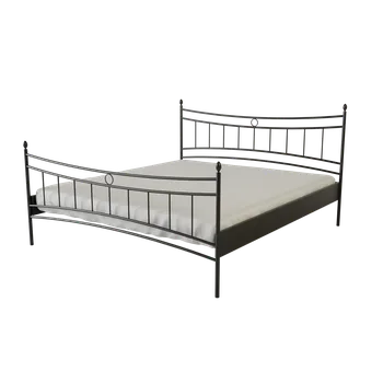 Postel Kovová postel MARIANA Povrchová úprava: stříbrná RAL 9006, Rozměr: 120 x 200 cm