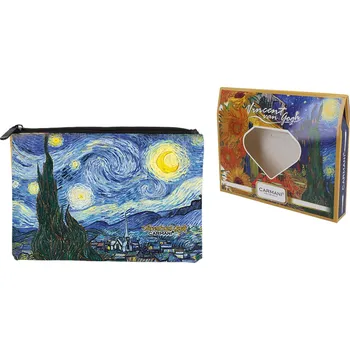 Carmani® Carmani - Kosmetická taštička V. Van Gogh, Hvězdná noc v dárkové krabičce - 22*16,5*1 cm