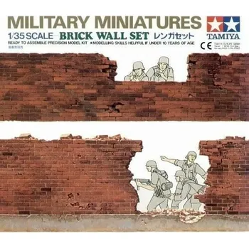 Plastikový model Tamiya Tamiya 35028 Brick Wall Set 1/35
