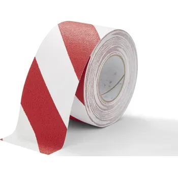 Lepicí páska Protiskluzová páska 100 mm x 18,3 m - barevná - Červenobílá