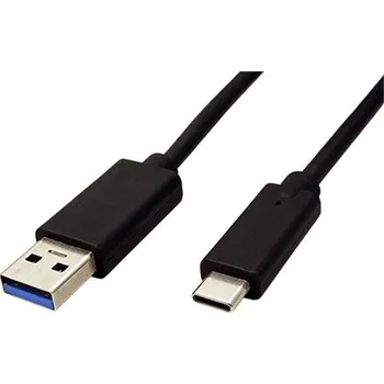Datový kabel ROLINE GREEN USB 5Gbps kabel USB3.0 A(M) - USB C(M), TPE, černý, 0,5m - 11.44.9010
