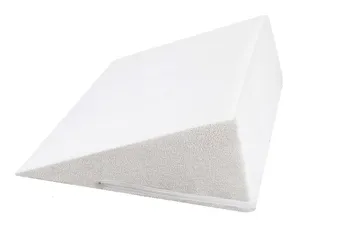 Povlak na dekorativní polštářek Bellatex Froté povlak na klínový podhlavník 80 x 50 x 20 cm bílý