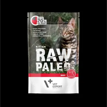 Krmivo pro kočku Raw Paleo Kitten Beef kapsička 100 g