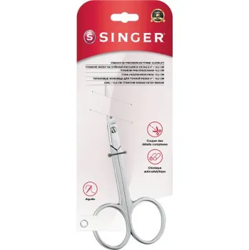 Vyšívací nůžky titanové Singer 250014103 - 4’’/10,2 cm