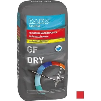Spárovačka GFDRY 149, Flexibilní vodoodpudivá spárovací hmota, červená, 5 kg