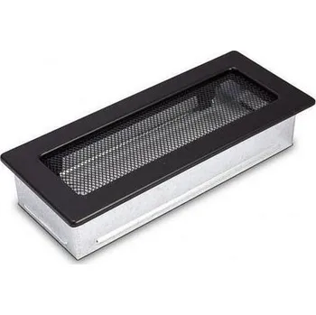 Větrací mřížka Krbová mřížka 110x240mm černá