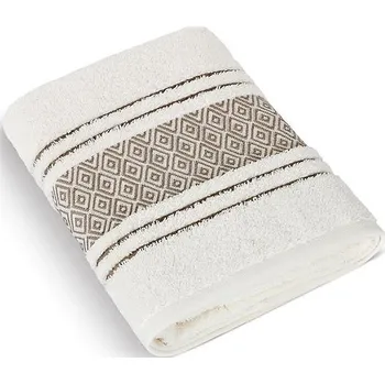 Froté osuška Mozaika 70x140 cm krémová