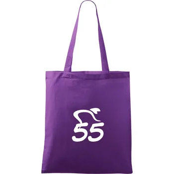 Cyklista slaví pětapadesátku (55) - Taška bavlněná - 42 x 38 cm ( Fialová )
