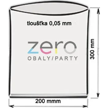 Obalový materiál Sáček PE 20x30 cm (50 µm) - transp.