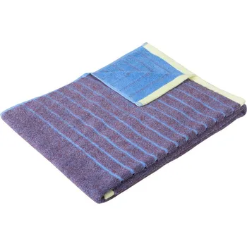 Ručník Modro-fialový bavlněný ručník Hübsch Dora, 50 x 100 cm ID_1417385