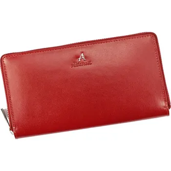 Peněženka Celozipová kožená červená peněženka Albatross LW08 + RFID