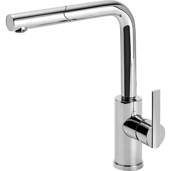 Vodovodní baterie Tres Dřezová kuchyňská baterie s vyjímatelným kropítkem, chrom, 181437