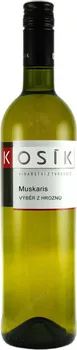 Víno Kosík Muscaris 2020 výběr z hroznů 0,75 l