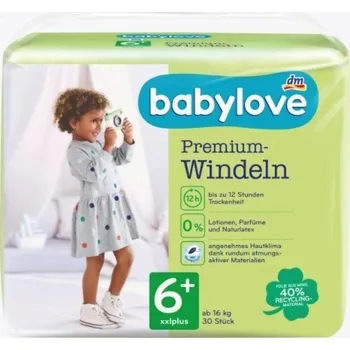 Plena BABYLOVE DĚTSKÉ PLENKY VEL. 6+ NĚMECKO!