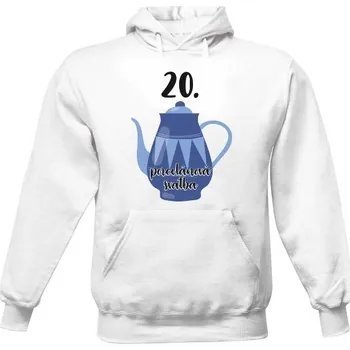 Pánská mikina Pánská mikina s kapucí s potiskem Porcelánová svatba pánské