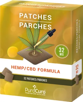 CBD PuroCuro Konopné CBD náplasti 32 mg 32 ks