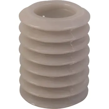 Svíčka Svíčka Layered Circles M 10 cm světle šedá Present Time (Barva- světle šedá)