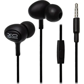 Sluchátka Sluchátka XO-S6 s mikrofonem, 3,5 jack Stereo černá