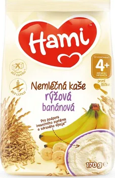 Dětská kaše Nutricia Hami Nemléčná rýžová kaše 170 g banánová