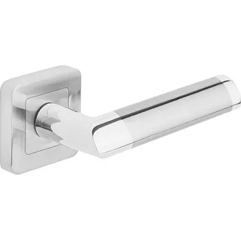 Dveřní kování Klika Daro - nikl/satina (komplet 2ks)