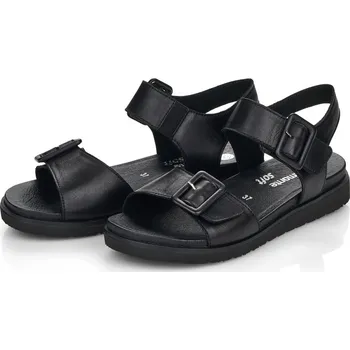 Dámské sandále Dámské kožené sandálky D4063-00 Remonte černá Barva: schwarz, Velikost: 37