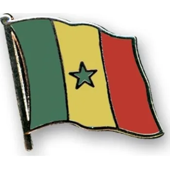Odznak (pins) 20mm vlajka Senegal - barevný