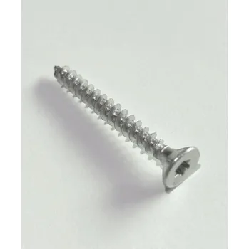 Vrut Univerzální vrut se zápustnou torx hlavou 3,5 x 30mm, bílý zinek