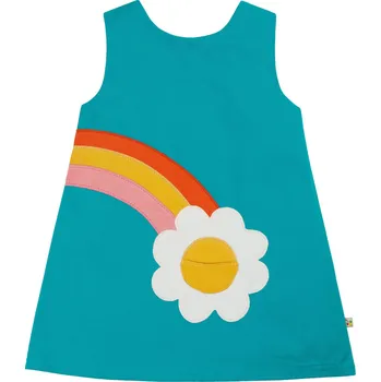 Dívčí šaty Dětské šaty bez rukávů Duha a kopretina Frugi Velikost: 3-6m