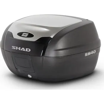 Zavazadlo na motocykl Vrchní kufr na motorku SHAD SH40 alu look