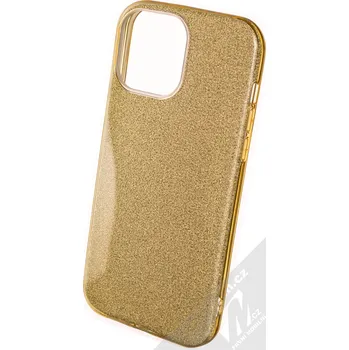 Pouzdro na mobilní telefon 1Mcz Shining TPU třpytivý ochranný kryt pro Apple iPhone 13 Pro Max zlatá (gold)