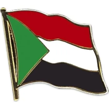Odznak (pins) 20mm vlajka Súdán - barevný