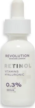 Pleťové sérum Revolution Skincare Retinol Vitamins Hyaluronic 0,3 % protivráskové sérum 30 ml