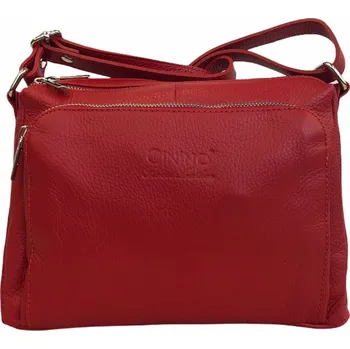 Kabelka Kabelka kožená CININO CL40514 červená