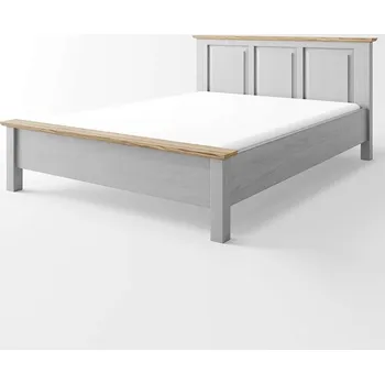 Šatní skříň Postel Hacienda Grey 90x200cm z masivu Barevné provedení: šedá - šedá