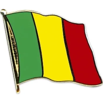 Odznak (pins) 20mm vlajka Mali - barevný