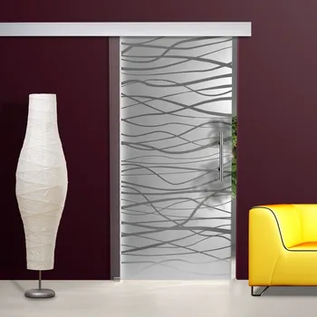 Interiérové dveře Glasdesign Linia skleněné posuvné dveře 1025 x 2050 mm