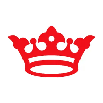 Samolepící dekorace SAMOLEPKA Korunka 001 (10 - červená) NA AUTO, NÁLEPKA, FÓLIE, POLEP, TUNING, VLASTNÍ TEXT, TISK, AUTOSAMOLEPKY.cz, POLEPY, OBRÁZEK, LOGO, SAMOLEPKY