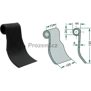 Mulčovací nůž pro Quivogne, 195/8/26 mm