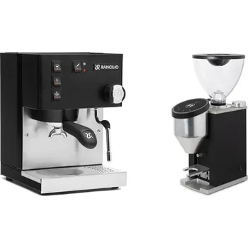 Kávovar Rancilio Silvia BC, black + Rocket Espresso FAUSTINO 3.1, black