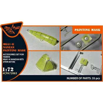 Plastikový model Clear Prop models 1/72 NANZAN M6A1-K Painting Mask (TAM 60738)