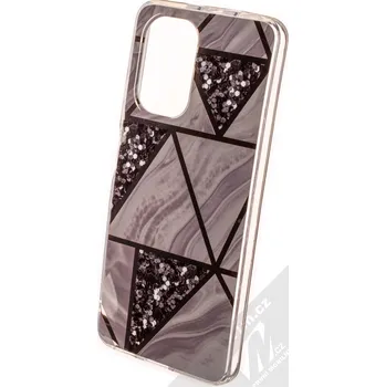 Pouzdro na mobilní telefon 1Mcz Geometric Marble Cover ochranný kryt pro Xiaomi Mi 11i, Poco F3 šedá (grey)