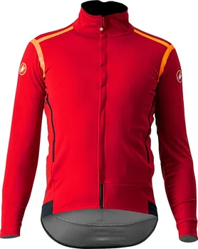 Cyklistická bunda Castelli Perfetto RoS Long Pro Red/Brilliant Orange