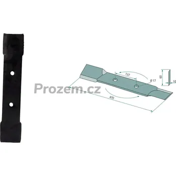 Mulčovací nůž pro Röll, 470/10/17 mm