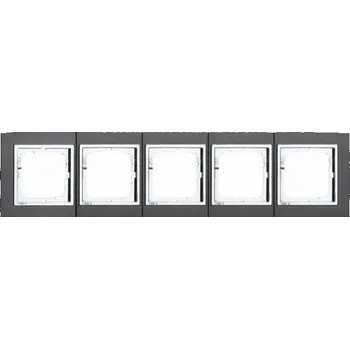 Stavebniny Timex Rámeček pětinásobný MAGIC grafit + chrom