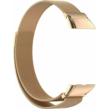 Příslušenství k chytrým hodinkám eses Milánský tah pro Huawei Band 6, Honor Band 6 a Band 7 - Růžovo zlatá