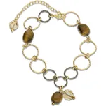 Stříbrný pozlacený náramek zlaté barvy Delicado BG5000GS8TO Golden Shadow