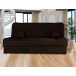 Praktická rozkládací pohovka VICTORIA hnědá, 190x120 cm, úložný prostor