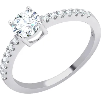 Prsten BRUNOshop.cz Stříbrný prsten SHINY se zirkony Velikost: 5 (EU: 49 - 51)