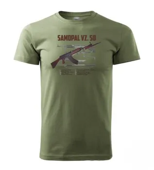 Pánské tričko STRIKER SAMOPAL vz.58 olivové XL