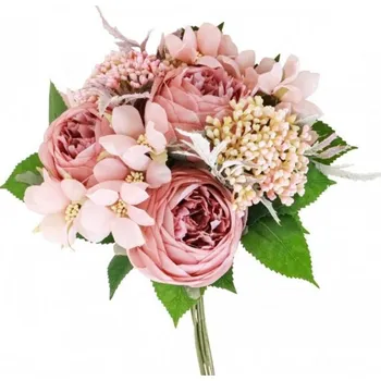 umělá květina Paris Dekorace D-10888CH starorůžová